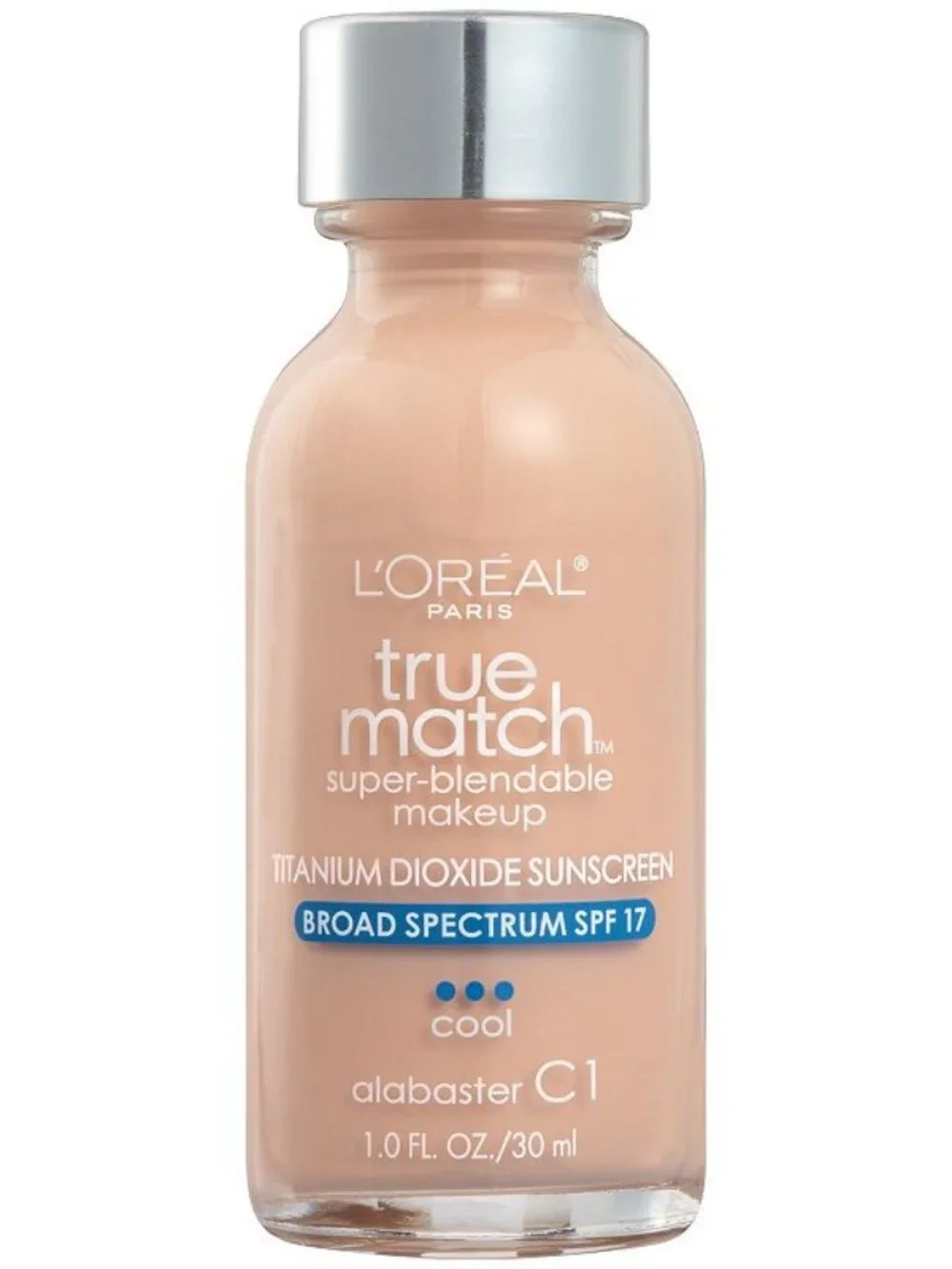 L'Oreal Paris Makeup True Match Super-Blendable Liquid Foundation  Alabaster C1